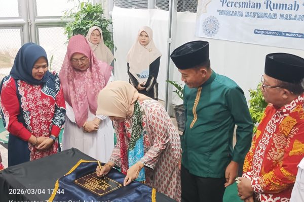 ‎Dessy Resmikan Rumah Tahfidz Az Zikra di Lapas Perempuan Pangkalpinang