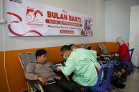 Ramai-ramai Donor Darah Bulan Bakti HUT ke-50 PT TIMAH