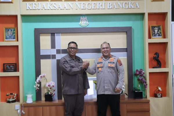 Kapolres Silaturahmi ke Kejaksaan Negeri Bangka