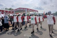 Regu Gerak Jalan PT TIMAH Tampil Terbaik