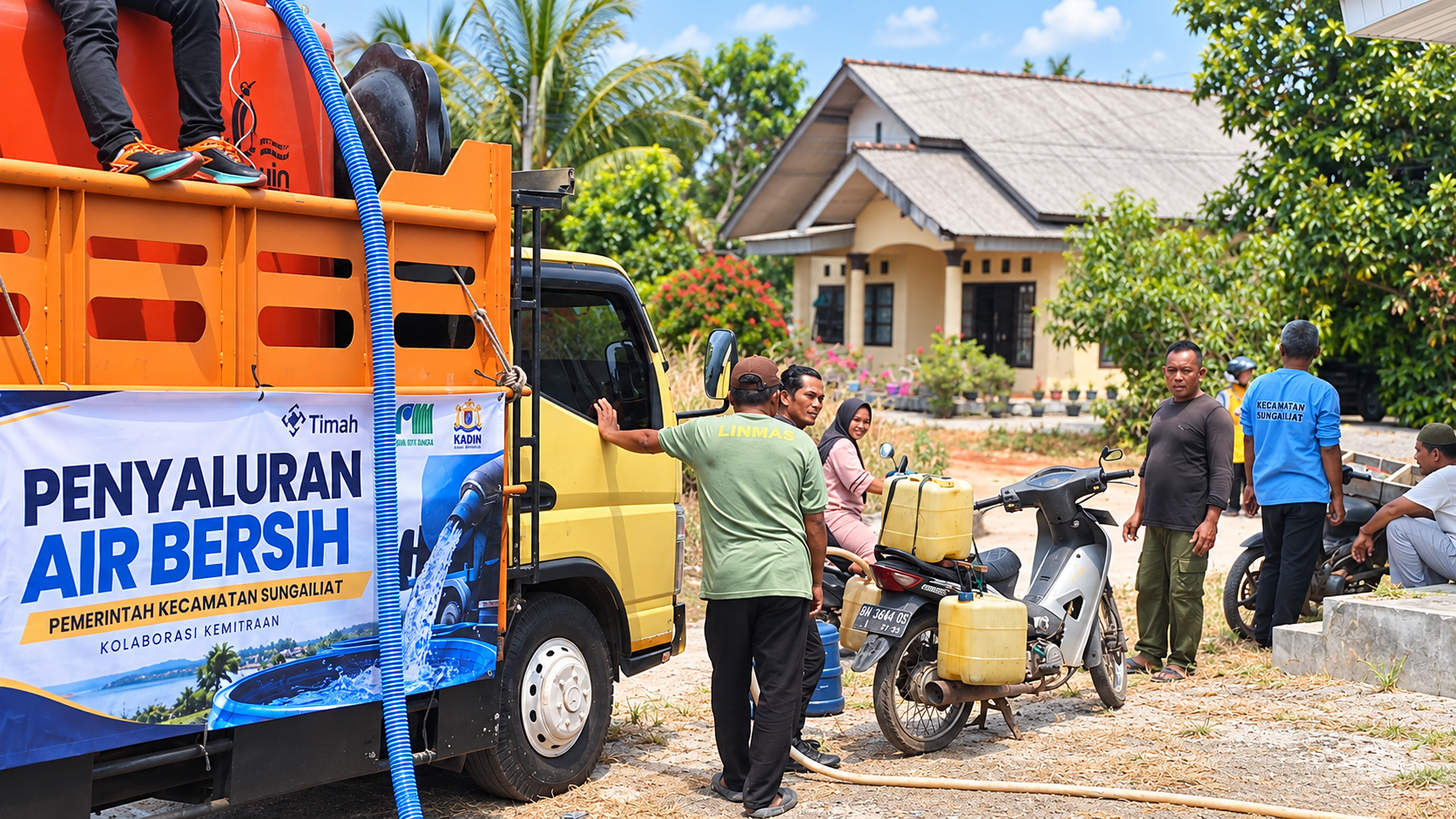 Penuhi Kebutuhan Air Bersih Warga Terdampak Kekeringan