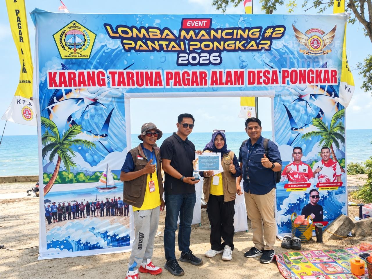 PT TIMAH Dukung Lomba Mancing Pantai Pongkar