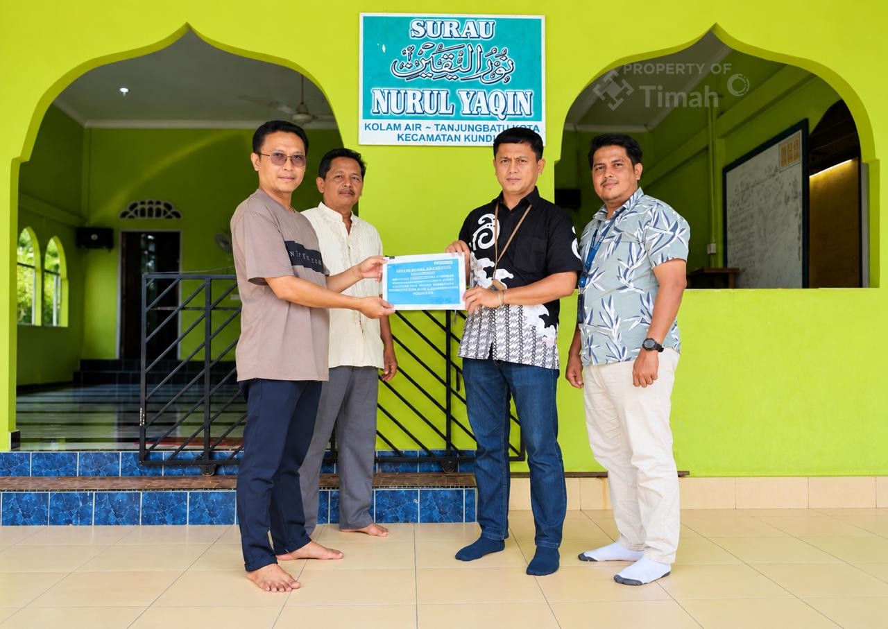 Perkuat Fasilitas Surau Nurul Yaqin