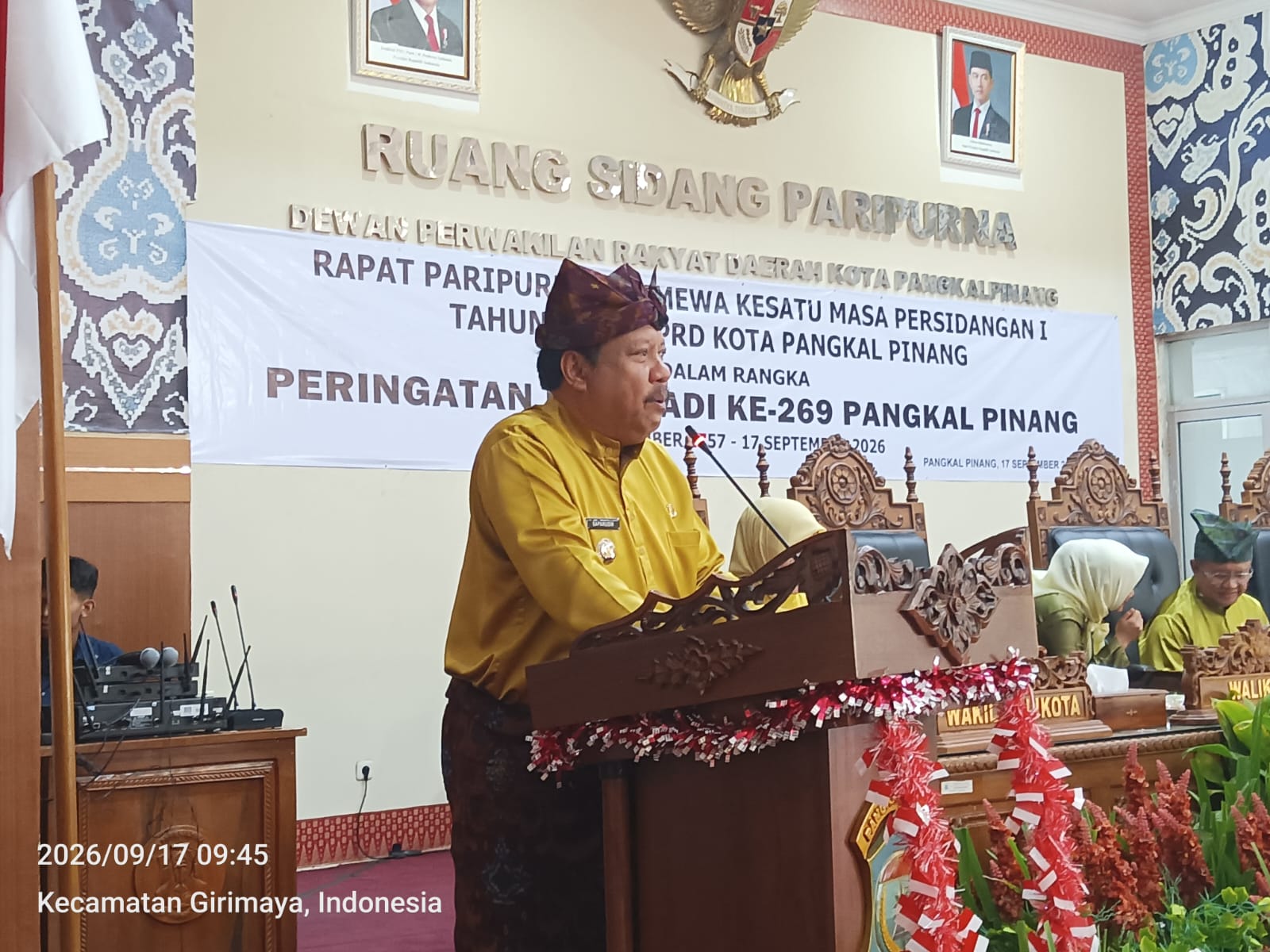 ‎Saparudin Paparkan Pencapaian Saat Sidang Paripurna Istimewa