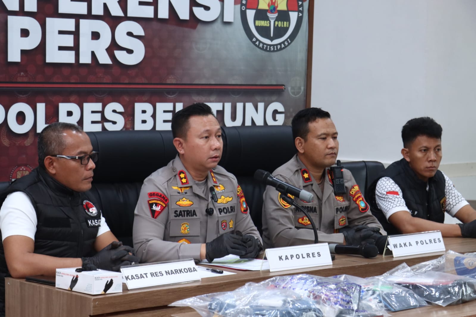 Dua Kasus Narkotika Diungkap Polres Belitung