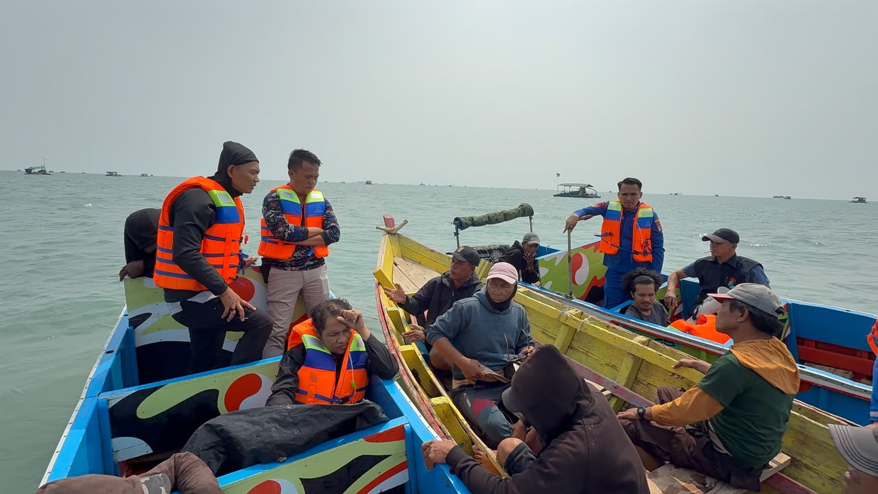 Polairud Datangi Penambang Perairan di Tembelok-Keranggan