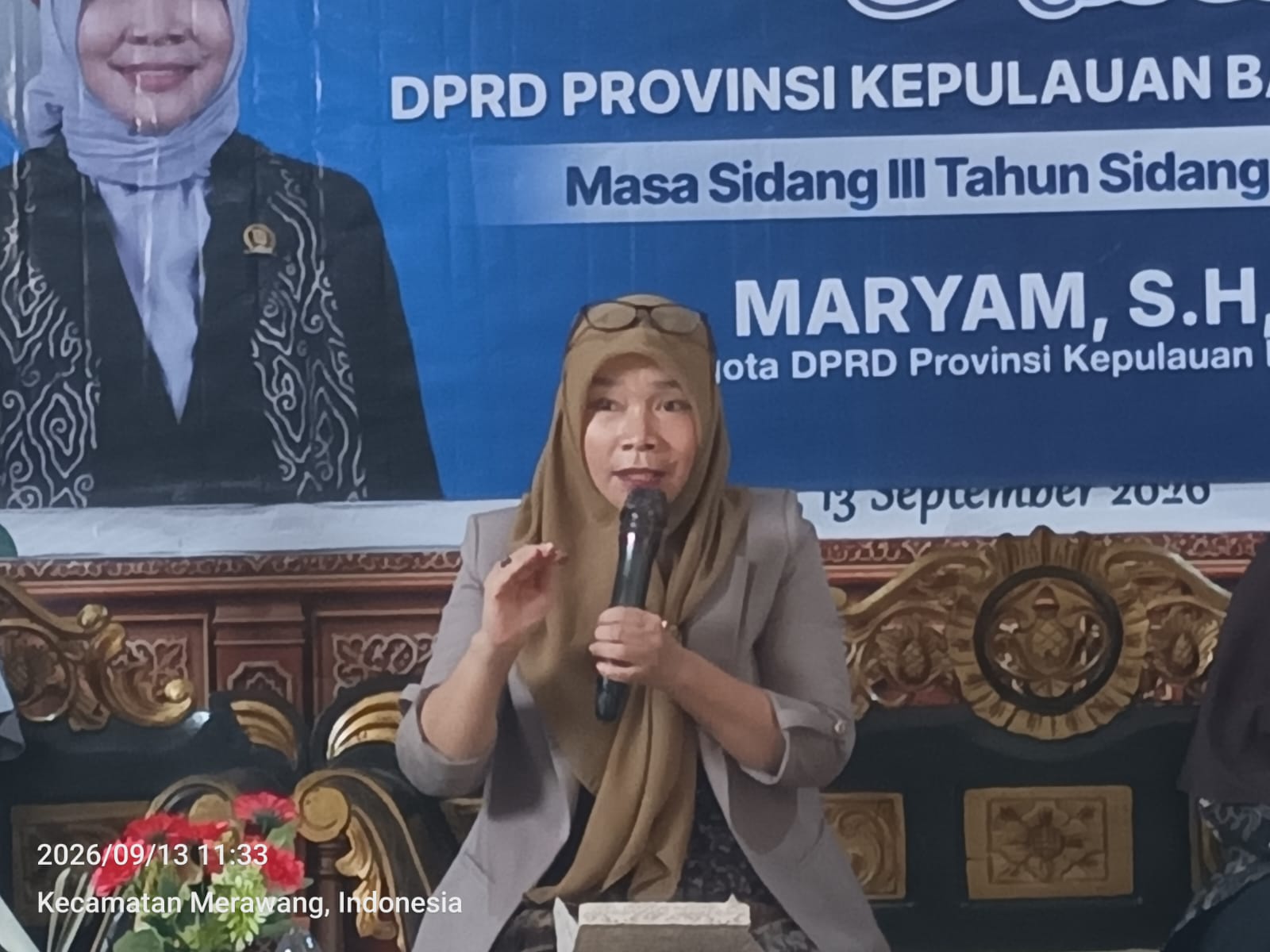 Maryam Serap Aspirasi Warga Desa Balun Ijuk