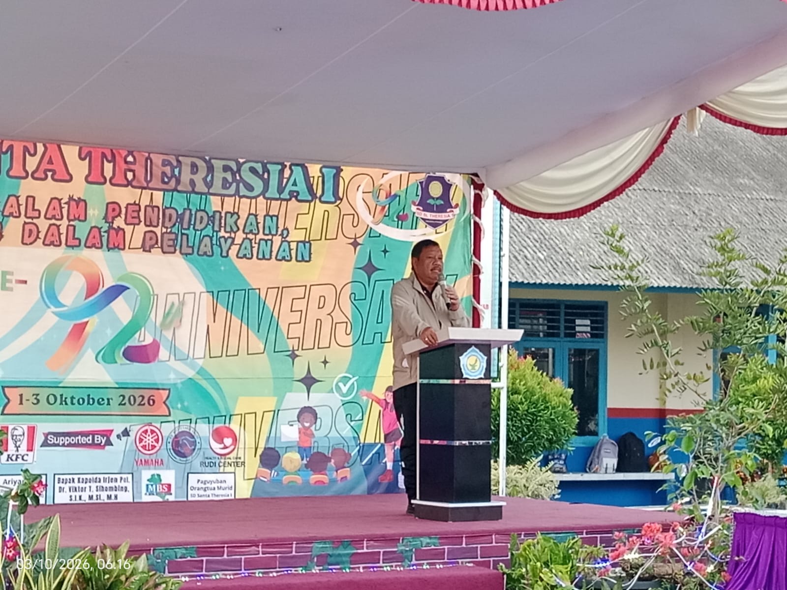 Saparudin Apresiasi Kiprah SD Santa Theresia I Pangkalpinang