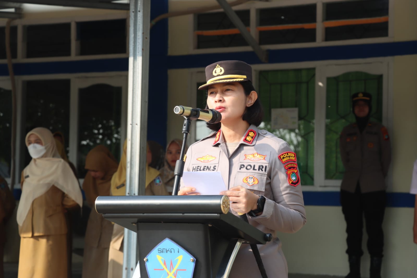 Kapolres, PJU dan Kapolsek Jadi Pembina Upacara