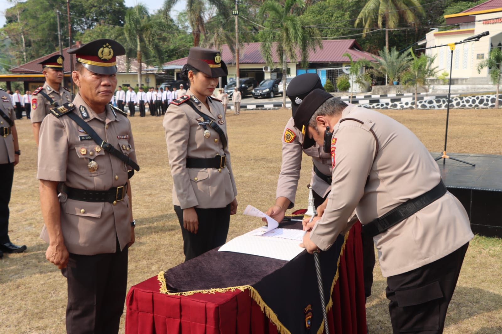 Polres Bangka Gelar Sertijab Kasat Lantas dan Dua Kapolsek