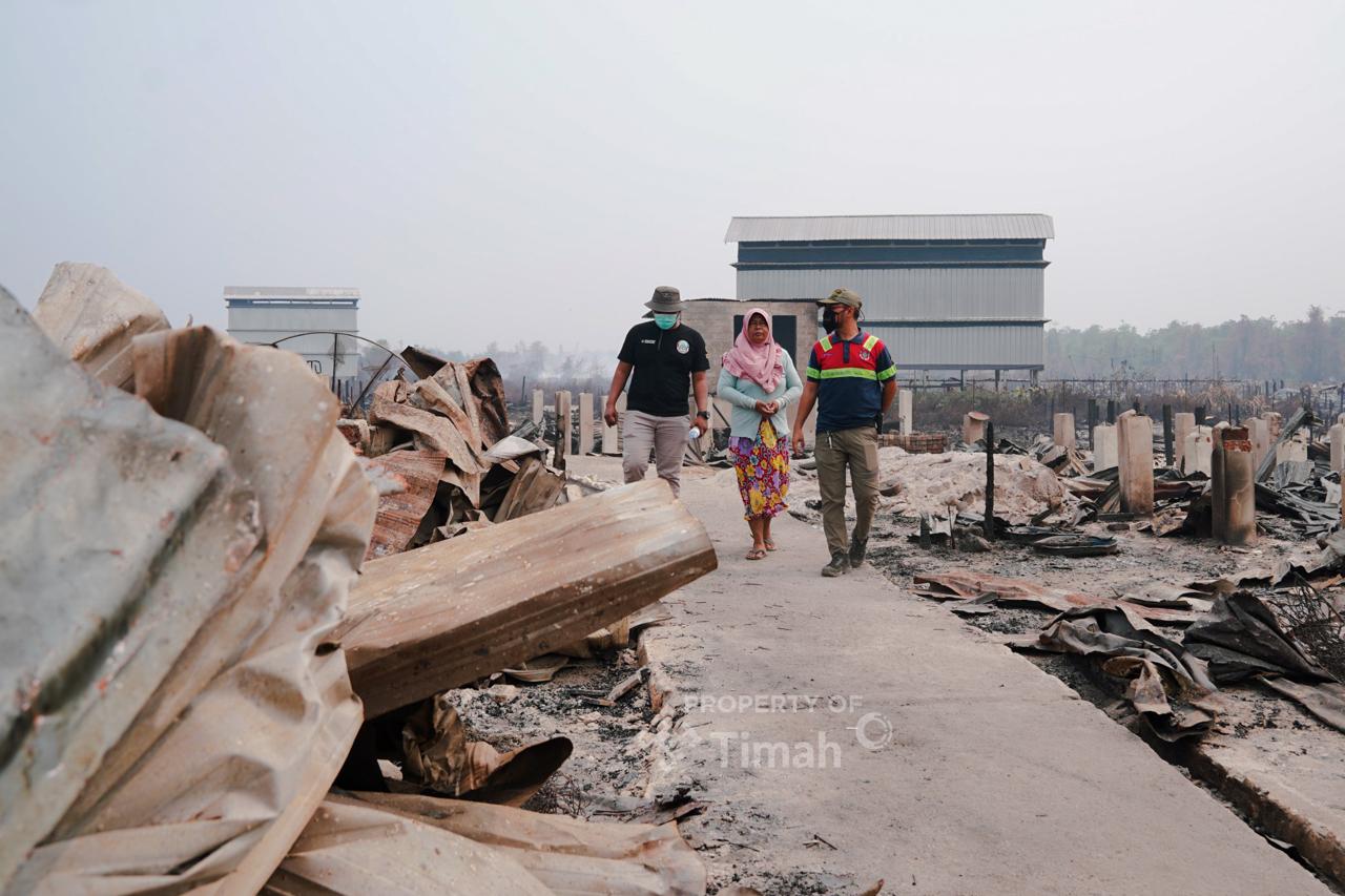 PT TIMAH Dukung Pemulihan Pascakebakaran di Dusun Serdang